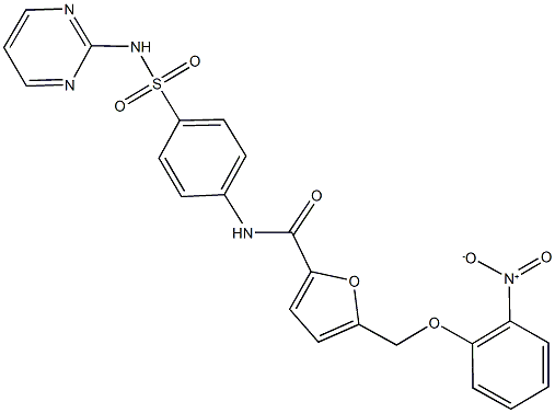 5-({2-nitrophenoxy}methyl)-N-{4-[(2-pyrimidinylamino)sulfonyl]phenyl}-2-furamide,515847-03-7,结构式