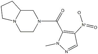 2-({4-nitro-1-methyl-1H-pyrazol-5-yl}carbonyl)octahydropyrrolo[1,2-a]pyrazine|