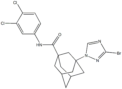 3-(3-bromo-1H-1,2,4-triazol-1-yl)-N-(3,4-dichlorophenyl)-1-adamantanecarboxamide|