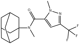 N-(1-adamantyl)-N,1-dimethyl-3-(trifluoromethyl)-1H-pyrazole-5-carboxamide Structure