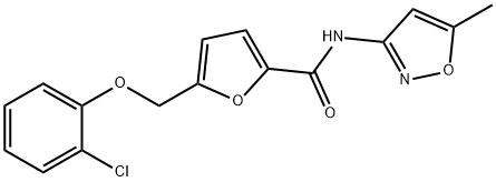 5-[(2-chlorophenoxy)methyl]-N-(5-methyl-3-isoxazolyl)-2-furamide|