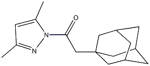 1-(1-adamantylacetyl)-3,5-dimethyl-1H-pyrazole Struktur