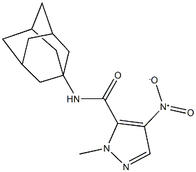 N-(1-adamantyl)-4-nitro-1-methyl-1H-pyrazole-5-carboxamide Structure