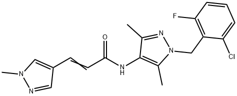 515857-53-1 N-[1-(2-chloro-6-fluorobenzyl)-3,5-dimethyl-1H-pyrazol-4-yl]-3-(1-methyl-1H-pyrazol-4-yl)acrylamide