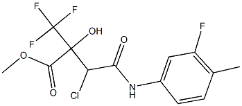 methyl 3-chloro-4-(3-fluoro-4-methylanilino)-2-hydroxy-4-oxo-2-(trifluoromethyl)butanoate Structure
