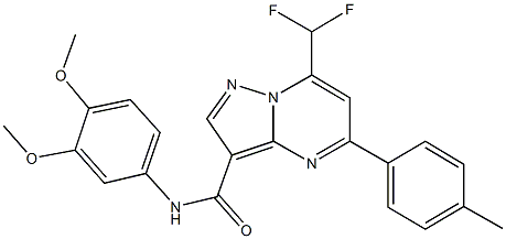 7-(difluoromethyl)-N-(3,4-dimethoxyphenyl)-5-(4-methylphenyl)pyrazolo[1,5-a]pyrimidine-3-carboxamide|