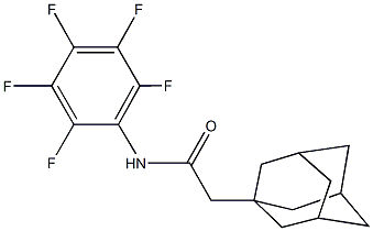 2-(1-adamantyl)-N-(2,3,4,5,6-pentafluorophenyl)acetamide Structure