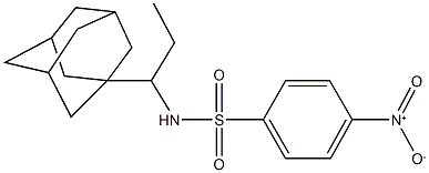 N-[1-(1-adamantyl)propyl]-4-nitrobenzenesulfonamide,515860-00-1,结构式