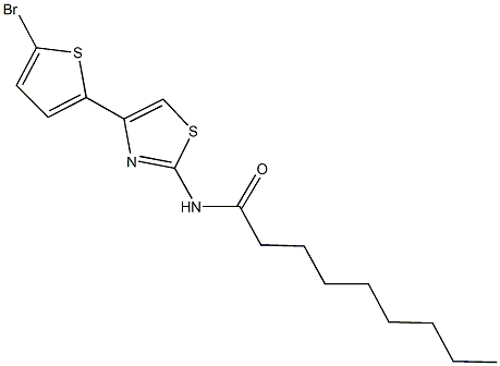 515860-35-2 N-[4-(5-bromo-2-thienyl)-1,3-thiazol-2-yl]nonanamide