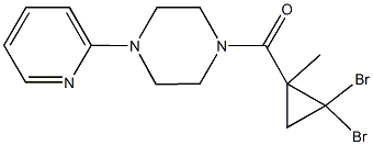 1-[(2,2-dibromo-1-methylcyclopropyl)carbonyl]-4-(2-pyridinyl)piperazine,515860-39-6,结构式