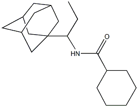N-[1-(1-adamantyl)propyl]cyclohexanecarboxamide Structure
