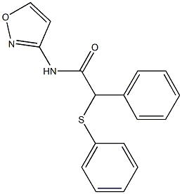 N-(3-isoxazolyl)-2-phenyl-2-(phenylsulfanyl)acetamide Structure