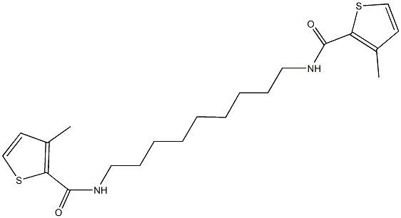515861-14-0 3-methyl-N-(9-{[(3-methyl-2-thienyl)carbonyl]amino}nonyl)-2-thiophenecarboxamide