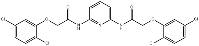 2-(2,5-dichlorophenoxy)-N-(6-{[(2,5-dichlorophenoxy)acetyl]amino}-2-pyridinyl)acetamide 化学構造式