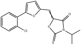 515874-33-6 5-{[5-(2-chlorophenyl)-2-furyl]methylene}-3-isopropyl-2-thioxo-1,3-thiazolidin-4-one