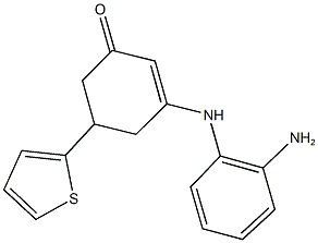 3-(2-aminoanilino)-5-(2-thienyl)-2-cyclohexen-1-one 结构式