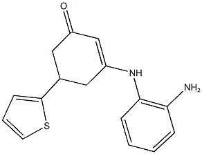 3-(2-aminoanilino)-5-(2-thienyl)-2-cyclohexen-1-one Structure