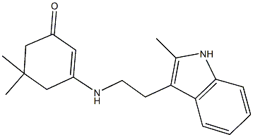 5,5-dimethyl-3-{[2-(2-methyl-1H-indol-3-yl)ethyl]amino}-2-cyclohexen-1-one,516456-77-2,结构式