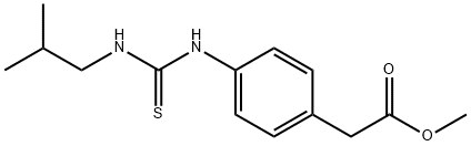 methyl (4-{[(isobutylamino)carbothioyl]amino}phenyl)acetate Structure