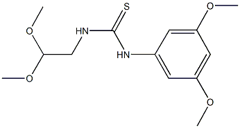 N-(2,2-dimethoxyethyl)-N'-(3,5-dimethoxyphenyl)thiourea Structure