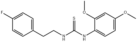 N-(2,4-dimethoxyphenyl)-N'-[2-(4-fluorophenyl)ethyl]thiourea Structure