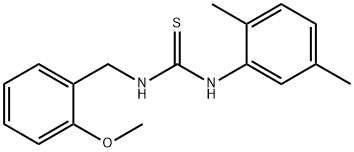 N-(2,5-dimethylphenyl)-N'-(2-methoxybenzyl)thiourea 化学構造式