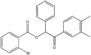 2-(3,4-dimethylphenyl)-2-oxo-1-phenylethyl 2-bromobenzoate|