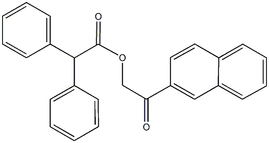 2-(2-naphthyl)-2-oxoethyl diphenylacetate Structure