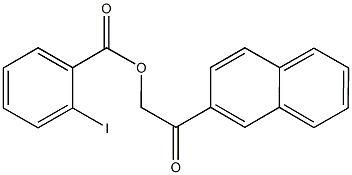 2-(2-naphthyl)-2-oxoethyl 2-iodobenzoate Structure