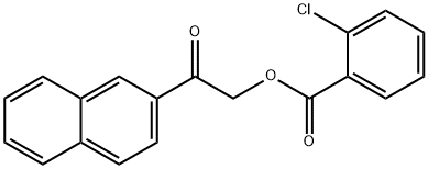 2-(2-naphthyl)-2-oxoethyl 2-chlorobenzoate Structure