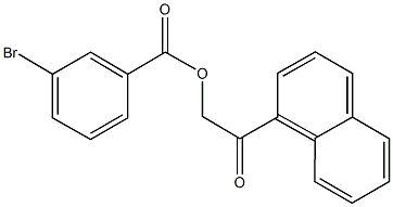 2-(1-naphthyl)-2-oxoethyl 3-bromobenzoate Structure