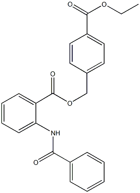 4-(ethoxycarbonyl)benzyl 2-(benzoylamino)benzoate Structure