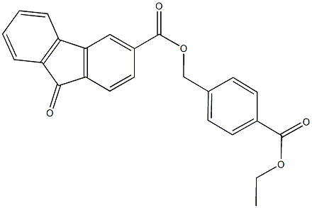 4-(ethoxycarbonyl)benzyl 9-oxo-9H-fluorene-3-carboxylate,516469-55-9,结构式