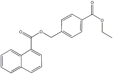 4-(ethoxycarbonyl)benzyl 1-naphthoate Structure