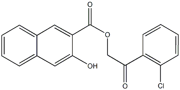 2-(2-chlorophenyl)-2-oxoethyl 3-hydroxy-2-naphthoate Structure