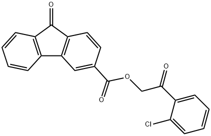 2-(2-chlorophenyl)-2-oxoethyl 9-oxo-9H-fluorene-3-carboxylate,516469-89-9,结构式