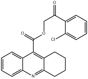 2-(2-chlorophenyl)-2-oxoethyl 1,2,3,4-tetrahydro-9-acridinecarboxylate Structure