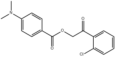 2-(2-chlorophenyl)-2-oxoethyl 4-(dimethylamino)benzoate Struktur