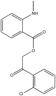 2-(2-chlorophenyl)-2-oxoethyl 2-(methylamino)benzoate Structure