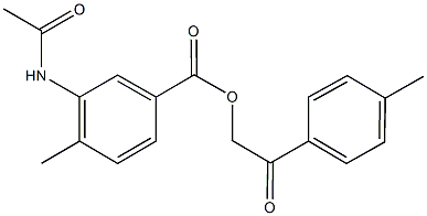 516470-20-5 2-(4-methylphenyl)-2-oxoethyl 3-(acetylamino)-4-methylbenzoate