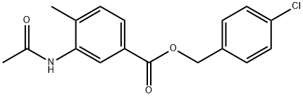 4-chlorobenzyl 3-(acetylamino)-4-methylbenzoate|