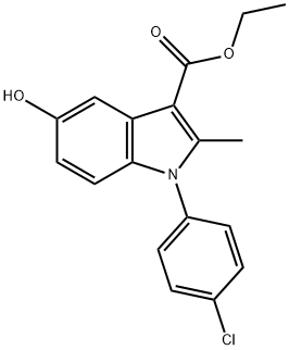 ethyl 1-(4-chlorophenyl)-5-hydroxy-2-methyl-1H-indole-3-carboxylate Structure