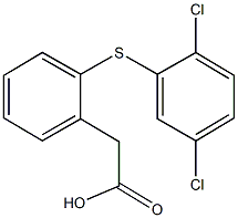 {2-[(2,5-dichlorophenyl)sulfanyl]phenyl}acetic acid Structure