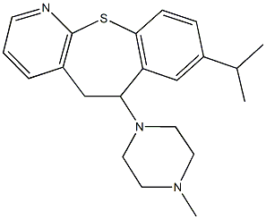 8-isopropyl-6-(4-methyl-1-piperazinyl)-5,6-dihydro[1]benzothiepino[2,3-b]pyridine Structure