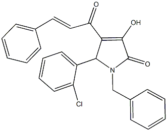 1-benzyl-5-(2-chlorophenyl)-4-cinnamoyl-3-hydroxy-1,5-dihydro-2H-pyrrol-2-one|