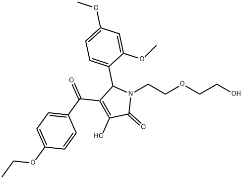 517890-69-6 5-(2,4-dimethoxyphenyl)-4-(4-ethoxybenzoyl)-3-hydroxy-1-[2-(2-hydroxyethoxy)ethyl]-1,5-dihydro-2H-pyrrol-2-one