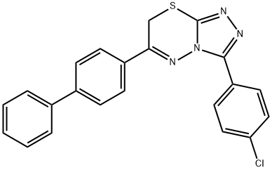 6-[1,1'-biphenyl]-4-yl-3-(4-chlorophenyl)-7H-[1,2,4]triazolo[3,4-b][1,3,4]thiadiazine|