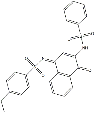 4-ethyl-N-(4-oxo-3-[(phenylsulfonyl)amino]-1(4H)-naphthalenylidene)benzenesulfonamide,518031-92-0,结构式