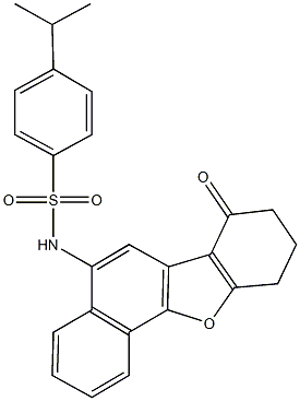 4-isopropyl-N-(7-oxo-7,8,9,10-tetrahydronaphtho[1,2-b][1]benzofuran-5-yl)benzenesulfonamide Struktur