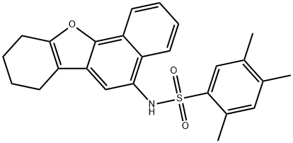 2,4,5-trimethyl-N-(7,8,9,10-tetrahydronaphtho[1,2-b][1]benzofuran-5-yl)benzenesulfonamide Struktur
